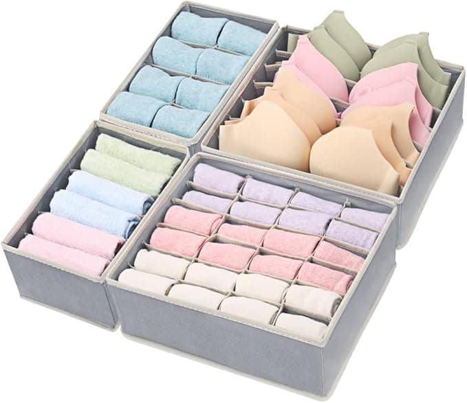 4-Piece Undergarment Organizer Set - Image 1